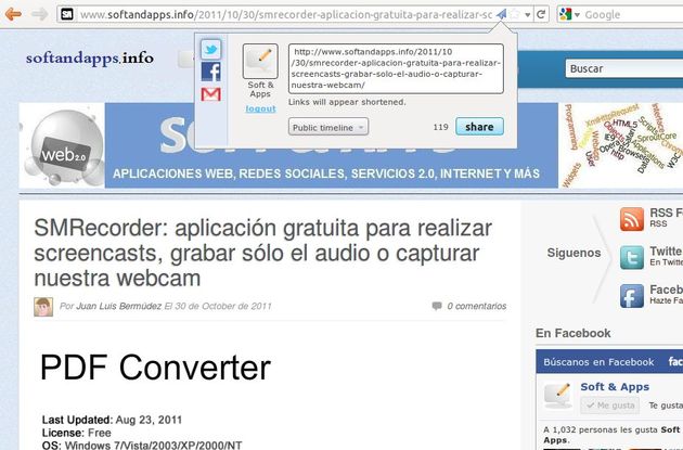 Firefox Share, práctico plugin para compartir enlaces desde Firefox