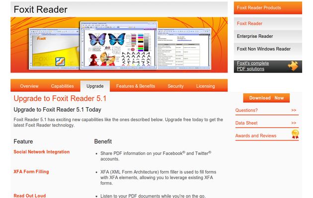 Disponible la versión 5.1 de Foxit Reader que incluye lectura de texto