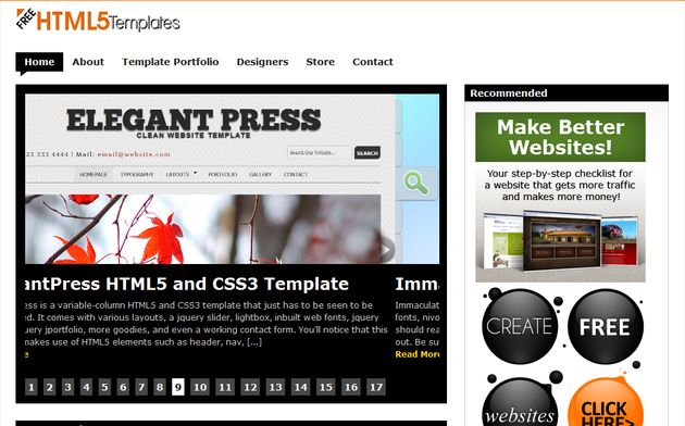 Free HTML5 Templates, plantillas gratis para crear tu sitio en HTML5