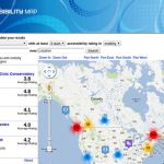 Mapa global de lugares públicos con acceso para sillas de ruedas