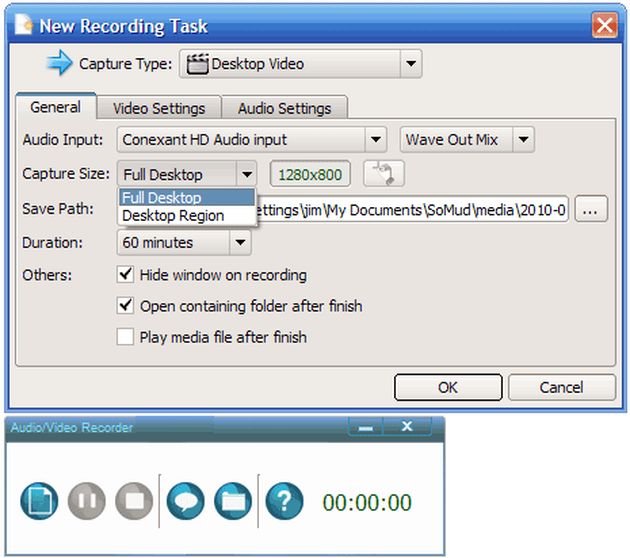 SMRecorder: aplicación gratuita para realizar screencasts, grabar sólo el audio o capturar nuestra webcam