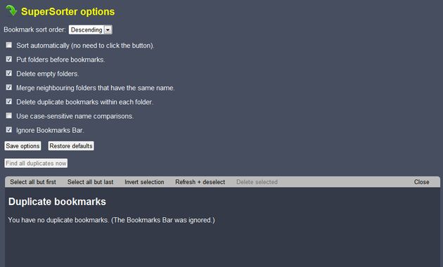 SuperSorter, ordena alfabéticamente y organiza todos tus favoritos de Chrome con esta extensión