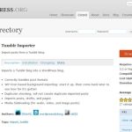 Tumblr Importer, importa tu blog de Tumblr a WordPress con este plugin