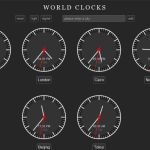 World Clocks, conoce la hora de ciudades de todo el mundo