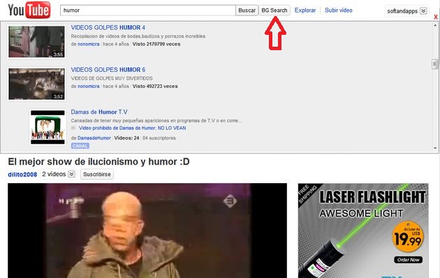 YT Background Search, busca vídeos en YouTube sin abandonar la página del que estás viendo (Chrome)