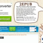 2ePub, herramienta online gratuita para convertir documentos a ePub y Mobi