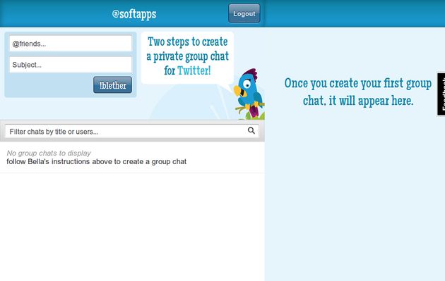 !Blether, creación de salas de chat para usuarios de Twitter