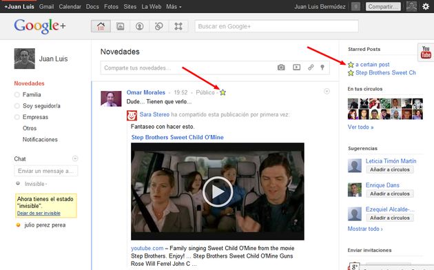 Circlestar for Google+, extensión Chrome para guardar publicaciones de Google+ y leerlas posteriormente