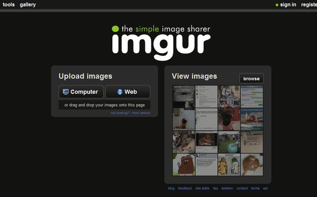 Imgur, aloja y comparte imágenes de hasta 10 Mb