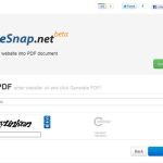 PageSnap, convierte cualquier blog o web en un documento PDF