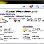 AccuWeather Forecast, extensión Chrome para conocer la previsión meteorológica