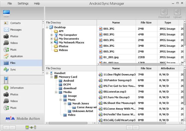 Android Sync Manager WiFi, sincroniza completamente tu dispositivo Android con el PC