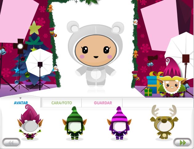 Crea un simpático avatar navideño con tu rostro, para tu perfil en redes sociales