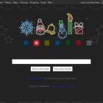 Bonito Doodle interactivo de Google para Navidad, con espectáculo de luces y melodía navideña