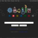 Bonito Doodle interactivo de Google para Navidad, con espectáculo de luces y melodía navideña