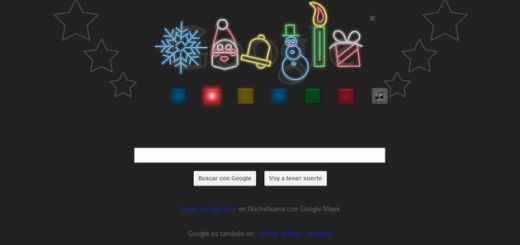 Bonito Doodle interactivo de Google para Navidad, con espectáculo de luces y melodía navideña