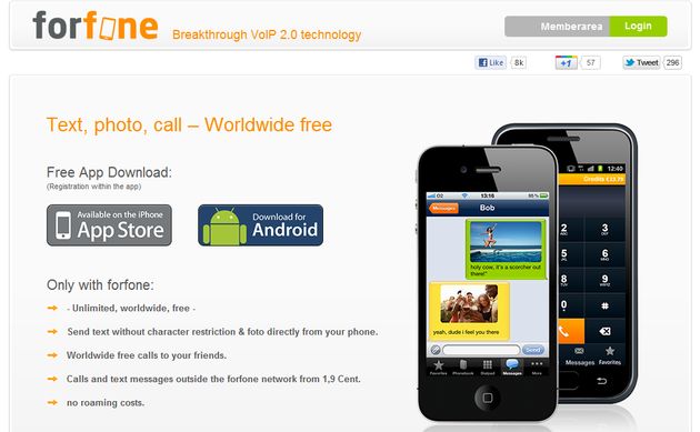 Forfone: la aplicación para smartphones que reúne las funcionalidades de Viber, WhatsApp y Skype