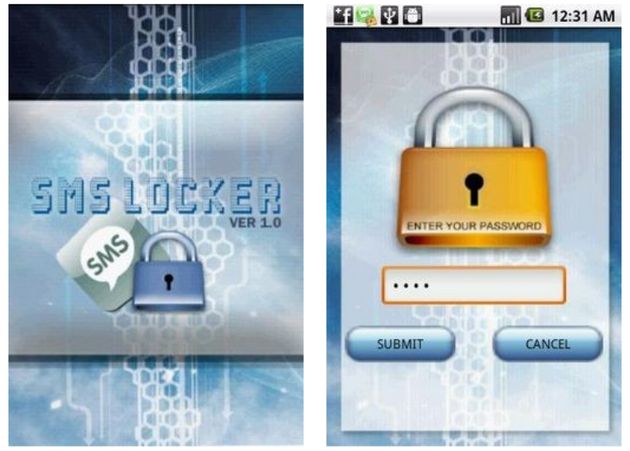 SMS Locker, sms protegidos con contraseña para que no los lea quien no debe (Android)