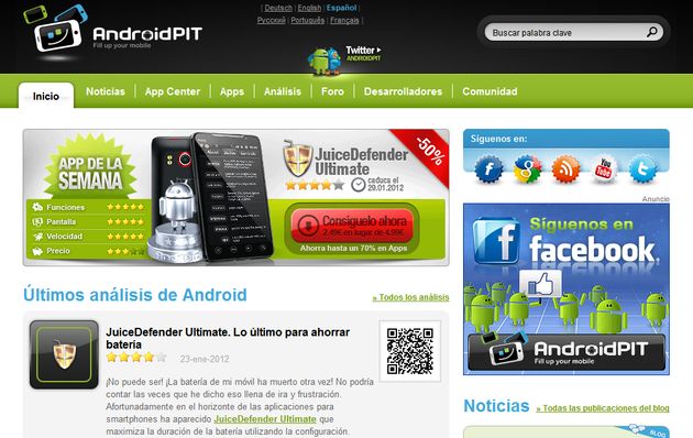 AndroidPIT, red social en español para usuarios Android y seria alternativa al Market
