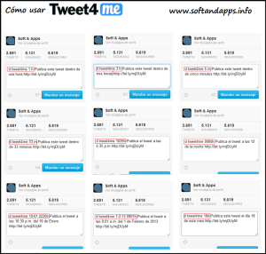 Tweet4me, programa el envío de tweets desde tu cliente Twitter preferido