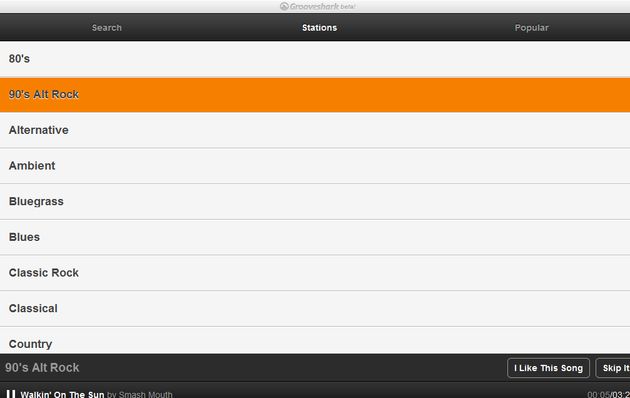 Grooveshark Mobile, una versión en HTML5 adaptada a dispositivos móviles