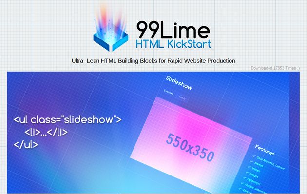 HTML KickStart, un completo set de recursos gratis para comenzar tu proyecto HTML5