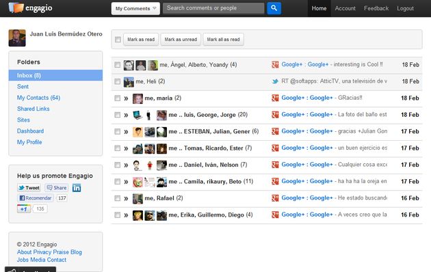 Engagio, sigue y gestiona todas tus redes sociales desde una misma plataforma