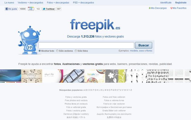 Freepik, buscador de fotos y vectores gratuitos