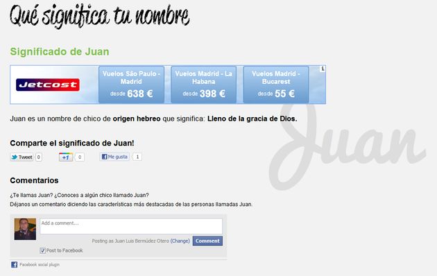 Qué significa tu nombre, un sitio para descubrir el significado y origen de los nombres