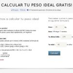 Calcularpeso, calcula tu peso ideal con esta utilidad web