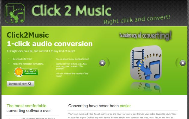 Click2Music, convierte entre formatos de audio con unos clics