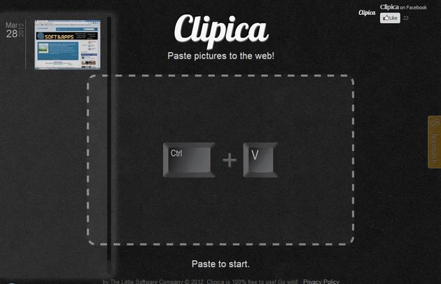 Clipica, pega imágenes para guardarlas en la nube y compartirlas