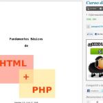 Manual gratuito para iniciarse en la programación HTML y PHP