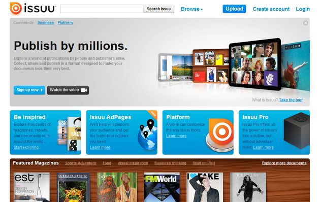 Issuu, convierte un PDF en un magazine en flash para compartir o insertar en tu web