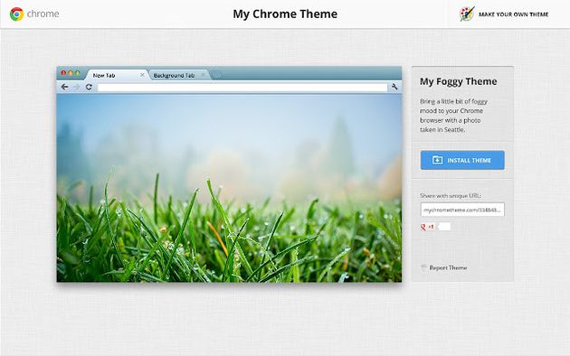 My Chrome Theme, crea y comparte tus propios temas para Chrome