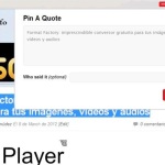 Pin A Quote, bookmarklet para convertir texto a imagen y compartirla en Pinterest