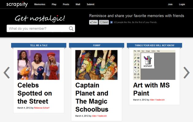 Scrapsity, una red social para los nostálgicos