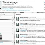TitanicVoyage, sigue la trágica historia del hundimiento del Titanic en Twitter
