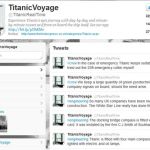 TitanicVoyage, sigue la trágica historia del hundimiento del Titanic en Twitter