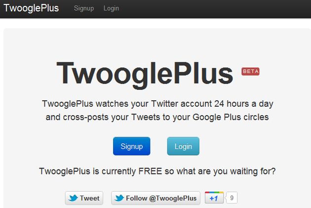 TwooglePlus, publica automáticamente tus tweets en Google+