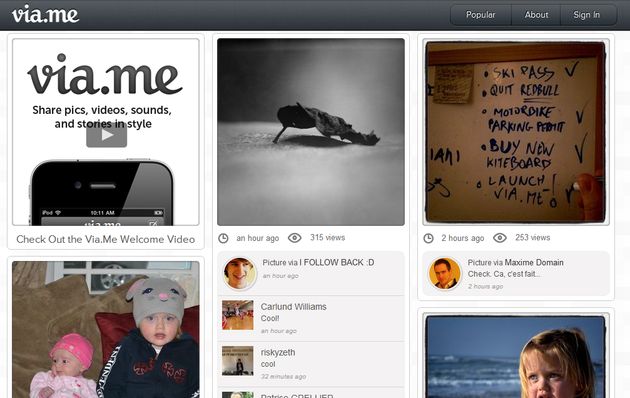 Via.me, una red social para compartir nuestros mejores momentos