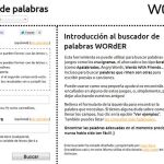 WORdER: buscador de palabras para crucigramas, Scrabble, ahorcado y similares