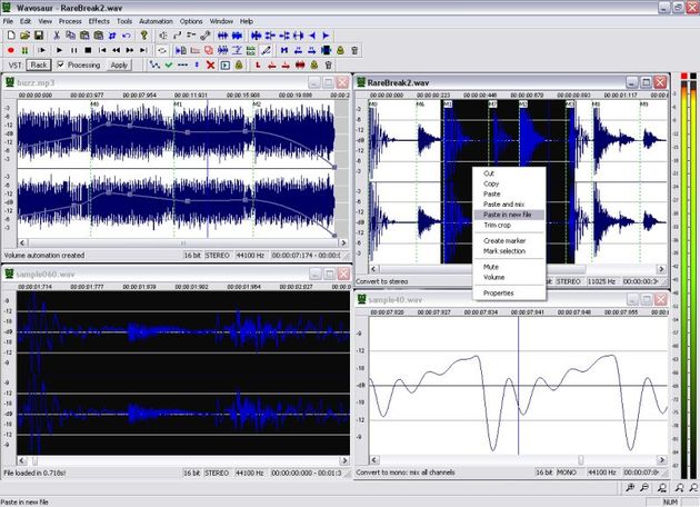 Wavosaur, un potente editor de audio portable y gratuito para Windows