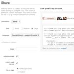 Google+ presentó nuevo botón "Compartir" para insertar en tu blog