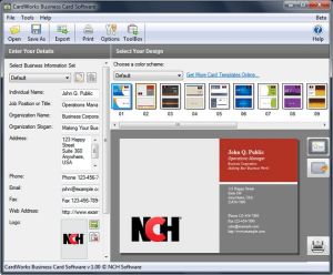 CardWorks Free Business Card Software