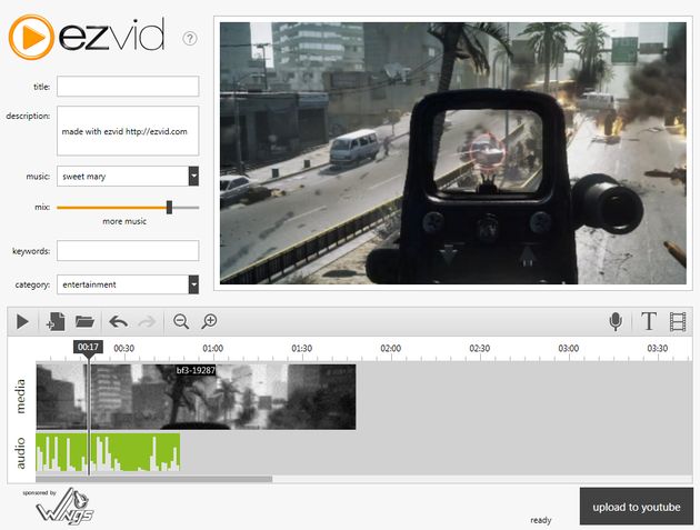 Ezvid, crea vídeos fácilmente con tus archivos multimedia y subelos a YouTube