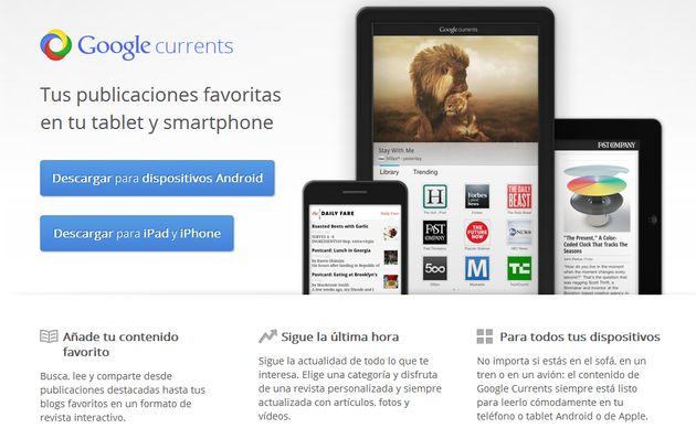Google Currents ya está disponible para España y Latinoamérica