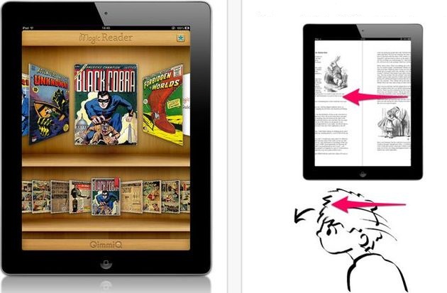 MagicReader, lector de PDF para iPad donde pasamos de página con movimientos de la cabeza