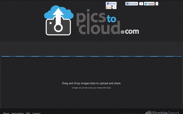 PicstoCloud, servicio gratuito para compartir de forma privada grandes imágenes