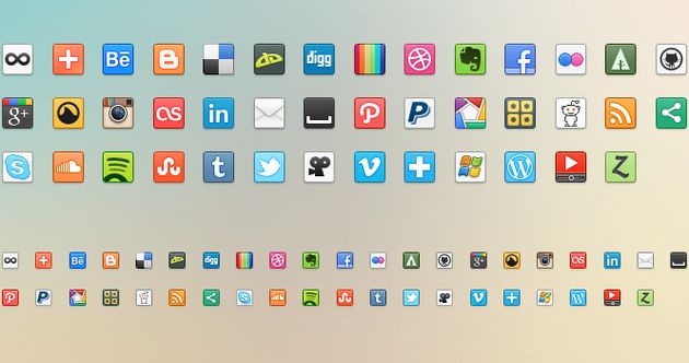 41 Social Media Icons, colección gratuita de bonitos iconos de redes sociales